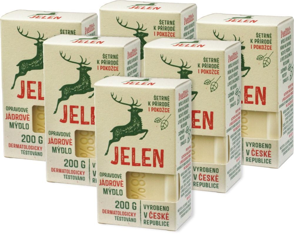 Jelen Jadrové mydlo 6x 200 g